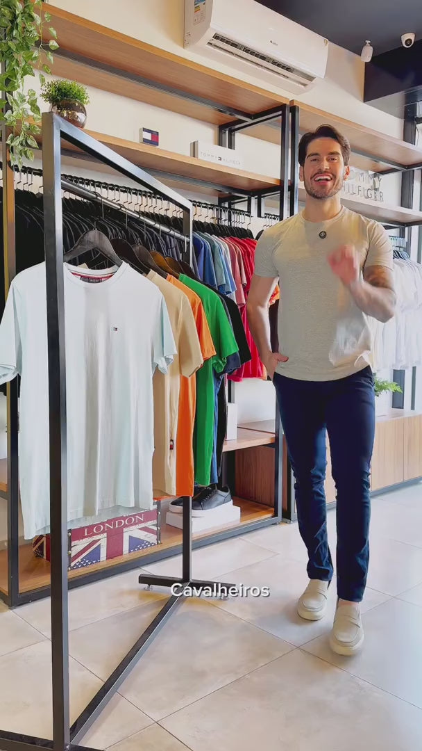 Kit 5 Camisetas Tommy H. (Compre 3 Leve 5) + Pack com 3 Cuecas Boxer de Brinde